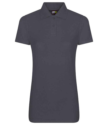 Pro RTX RX101F Solid Grey Front - Ladies Polo Shirt Ready to be Embroidered and Printed by Custard Workwear - Cheap Personalised and Customised Workwear in Nottinghamshire, Derbyshire and Leicestershire