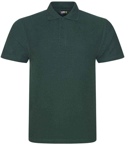 Pro RTX RX101 Bottle Green Front - Polo Shirt Ready to be Embroidered and Printed by Custard Workwear - Cheap Personalised and Customised Workwear in Nottinghamshire, Derbyshire and Leicestershire