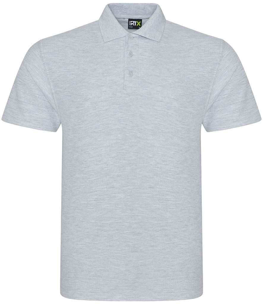 Pro RTX RX101 Heather Grey Front - Polo Shirt Ready to be Embroidered and Printed by Custard Workwear - Cheap Personalised and Customised Workwear in Nottinghamshire, Derbyshire and Leicestershire