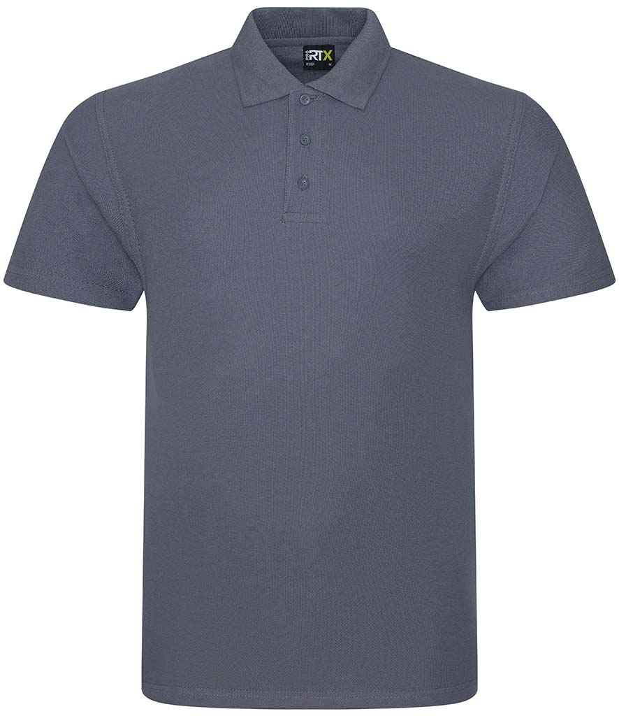 Pro RTX RX101 Solid Grey Front - Polo Shirt Ready to be Embroidered and Printed by Custard Workwear - Cheap Personalised and Customised Workwear in Nottinghamshire, Derbyshire and Leicestershire