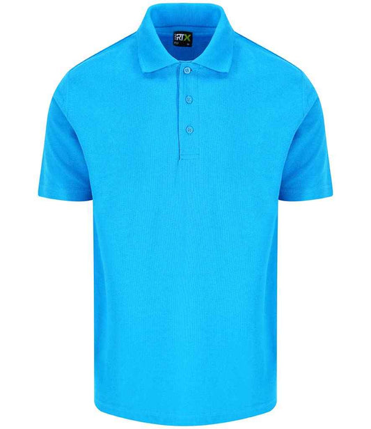 Pro RTX RX101 Turquoise Blue Front - Polo Shirt Ready to be Embroidered and Printed by Custard Workwear - Cheap Personalised and Customised Workwear in Nottinghamshire, Derbyshire and Leicestershire
