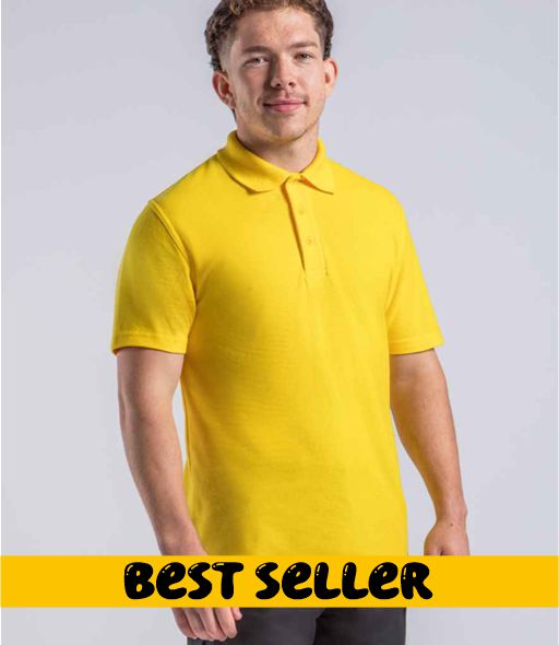 Pro RTX RX101 Yellow Model - Polo Shirt Ready to be Embroidered and Printed by Custard Workwear - Cheap Personalised and Customised Workwear in Nottinghamshire, Derbyshire and Leicestershire