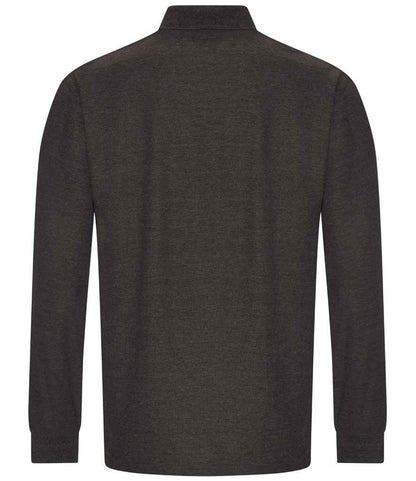 Pro RTX RX102 Charcoal Back - Long Sleeve Polo Shirt Ready to be Embroidered and Printed by Custard Workwear - Cheap Personalised and Customised Workwear in Nottinghamshire, Derbyshire and Leicestershire