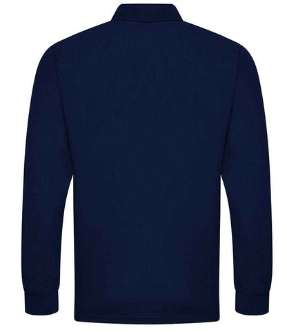 Pro RTX RX102 Navy Back - Long Sleeve Polo Shirt Ready to be Embroidered and Printed by Custard Workwear - Cheap Personalised and Customised Workwear in Nottinghamshire, Derbyshire and Leicestershire