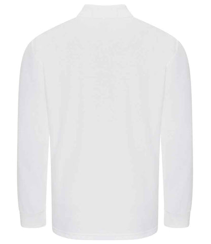 Pro RTX RX102 White Back - Long Sleeve Polo Shirt Ready to be Embroidered and Printed by Custard Workwear - Cheap Personalised and Customised Workwear in Nottinghamshire, Derbyshire and Leicestershire