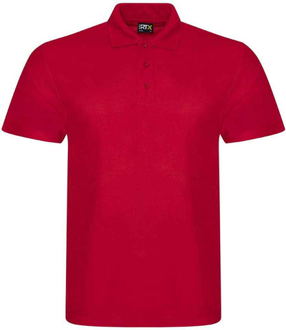 Pro RTX RX105 Red Front - Polyester Polo Shirt Ready to be Embroidered and Printed by Custard Workwear - Cheap Personalised and Customised Workwear in Nottinghamshire, Derbyshire and Leicestershire
