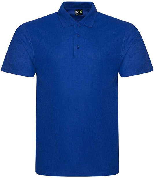 Pro RTX RX105 Royal Blue Front - Polyester Polo Shirt Ready to be Embroidered and Printed by Custard Workwear - Cheap Personalised and Customised Workwear in Nottinghamshire, Derbyshire and Leicestershire