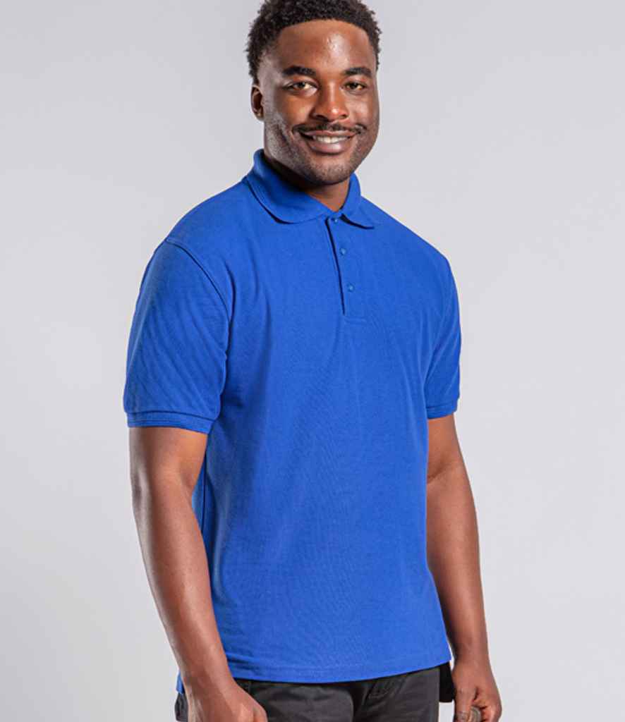 Pro RTX RX110 Royal Blue Model - Polo Shirt Ready to be Embroidered and Printed by Custard Workwear - Cheap Personalised and Customised Workwear in Nottinghamshire, Derbyshire and Leicestershire