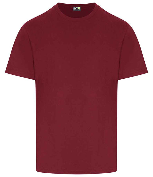 Pro RTX RX151 Burgundy Front - T-Shirt Ready to be Embroidered and Printed by Custard Workwear - Cheap Personalised and Customised Workwear in Nottinghamshire, Derbyshire and Leicestershire