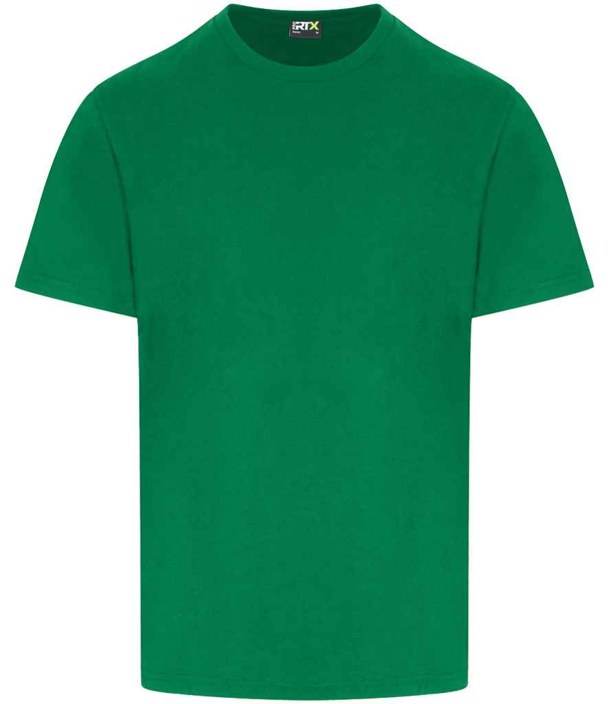 Pro RTX RX151 Kelly Green Front - T-Shirt Ready to be Embroidered and Printed by Custard Workwear - Cheap Personalised and Customised Workwear in Nottinghamshire, Derbyshire and Leicestershire