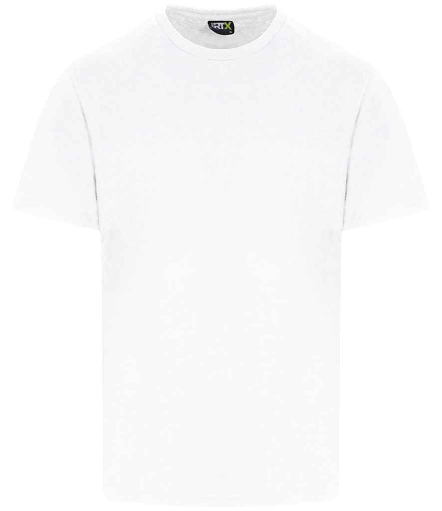 Pro RTX RX151 White Front - T-Shirt Ready to be Embroidered and Printed by Custard Workwear - Cheap Personalised and Customised Workwear in Nottinghamshire, Derbyshire and Leicestershire