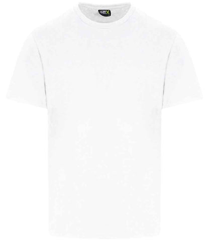 Pro RTX RX151 White Front - T-Shirt Ready to be Embroidered and Printed by Custard Workwear - Cheap Personalised and Customised Workwear in Nottinghamshire, Derbyshire and Leicestershire