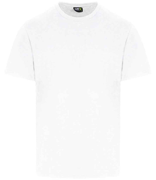 Pro RTX RX151 White Front - T-Shirt Ready to be Embroidered and Printed by Custard Workwear - Cheap Personalised and Customised Workwear in Nottinghamshire, Derbyshire and Leicestershire