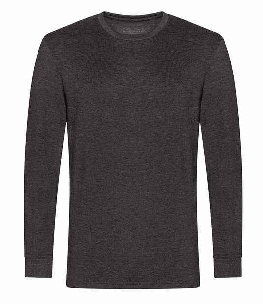 Pro RTX RX152 Charcoal Front - Long Sleeve T-Shirt Ready to be Embroidered and Printed by Custard Workwear - Cheap Personalised and Customised Workwear in Nottinghamshire, Derbyshire and Leicestershire