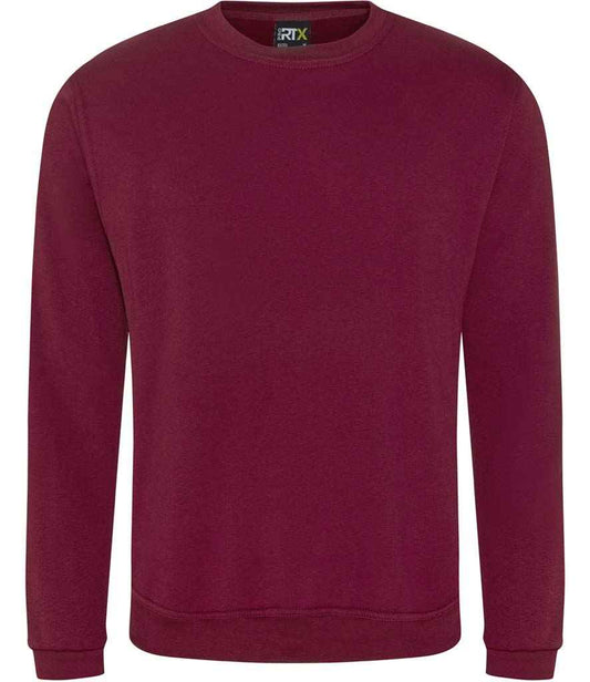 Pro RTX RX301 Burgundy Front - Sweatshirt Ready to be Embroidered and Printed by Custard Workwear - Cheap Personalised and Customised Workwear in Nottinghamshire, Derbyshire and Leicestershire