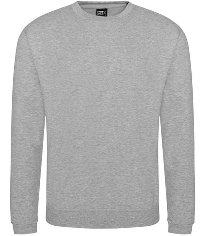 Pro RTX RX301 Heather Grey Front - Sweatshirt Ready to be Embroidered and Printed by Custard Workwear - Cheap Personalised and Customised Workwear in Nottinghamshire, Derbyshire and Leicestershire