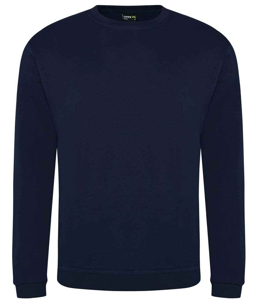 Pro RTX RX301 Navy Front - Sweatshirt Ready to be Embroidered and Printed by Custard Workwear - Cheap Personalised and Customised Workwear in Nottinghamshire, Derbyshire and Leicestershire
