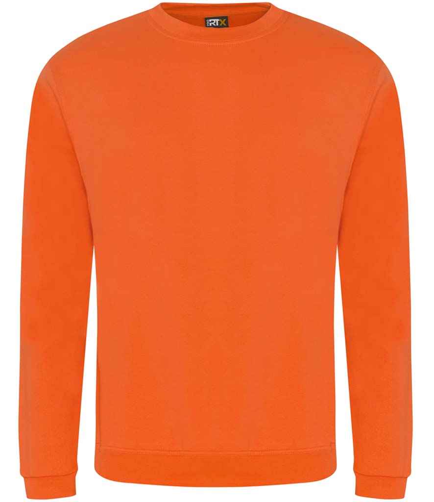 Pro RTX RX301 Orange Front - Sweatshirt Ready to be Embroidered and Printed by Custard Workwear - Cheap Personalised and Customised Workwear in Nottinghamshire, Derbyshire and Leicestershire