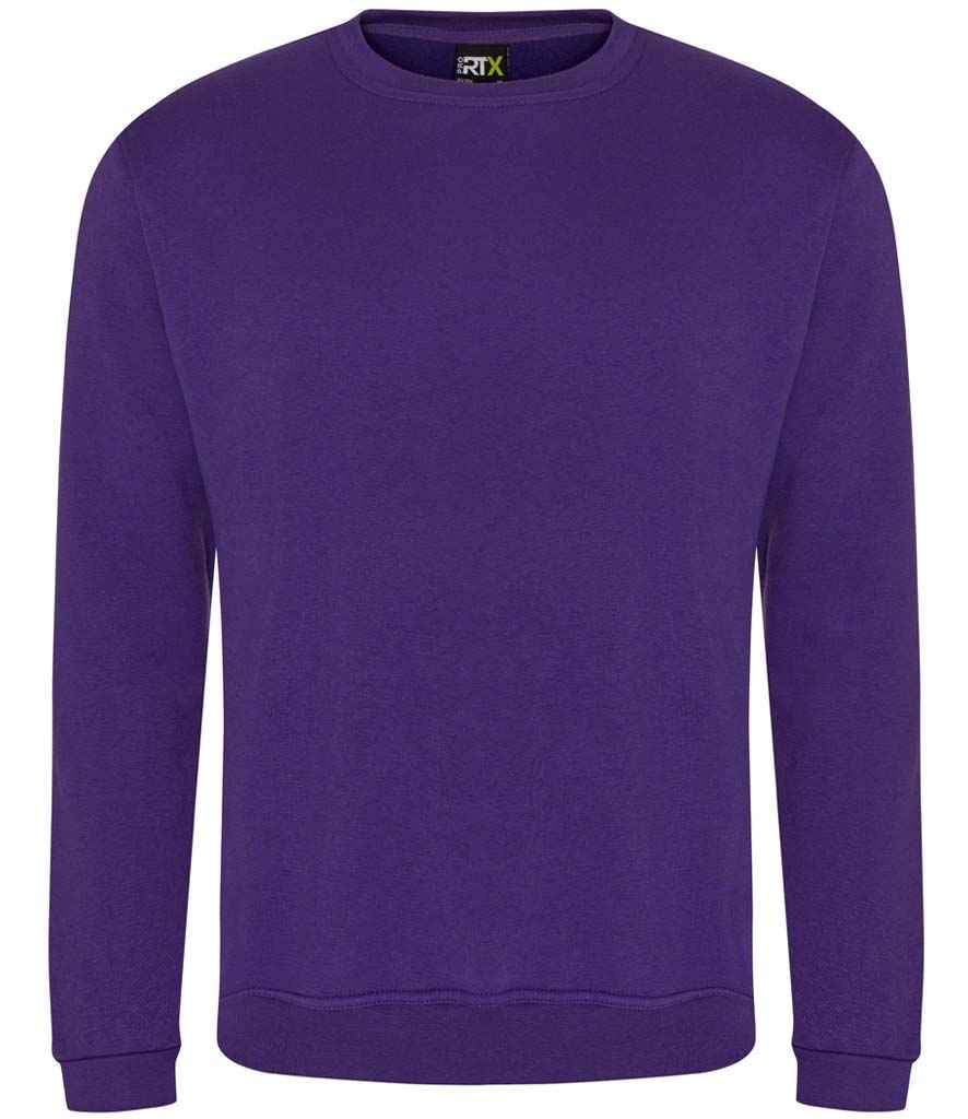 Pro RTX RX301 Purple Front - Sweatshirt Ready to be Embroidered and Printed by Custard Workwear - Cheap Personalised and Customised Workwear in Nottinghamshire, Derbyshire and Leicestershire