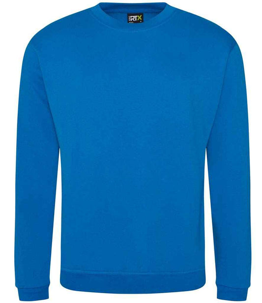 Pro RTX RX301 Sapphire Blue Front - Sweatshirt Ready to be Embroidered and Printed by Custard Workwear - Cheap Personalised and Customised Workwear in Nottinghamshire, Derbyshire and Leicestershire