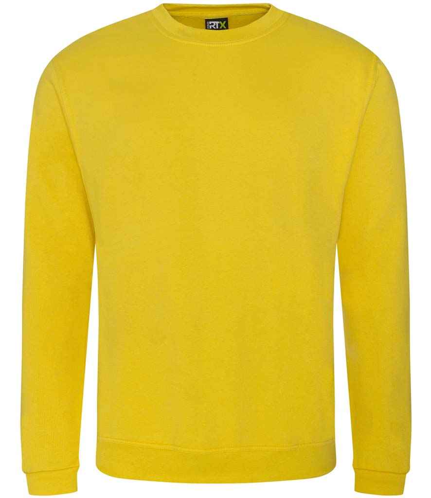 Pro RTX RX301 Yellow Front - Sweatshirt Ready to be Embroidered and Printed by Custard Workwear - Cheap Personalised and Customised Workwear in Nottinghamshire, Derbyshire and Leicestershire