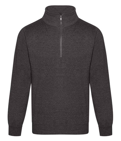 Pro RTX RX305 Charcoal Front - 1/4 Zip Sweatshirt Ready to be Embroidered and Printed by Custard Workwear - Cheap Personalised and Customised Workwear in Nottinghamshire, Derbyshire and Leicestershire