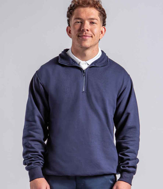 Pro RTX RX305 Navy Model - 1/4 Zip Sweatshirt Ready to be Embroidered and Printed by Custard Workwear - Cheap Personalised and Customised Workwear in Nottinghamshire, Derbyshire and Leicestershire