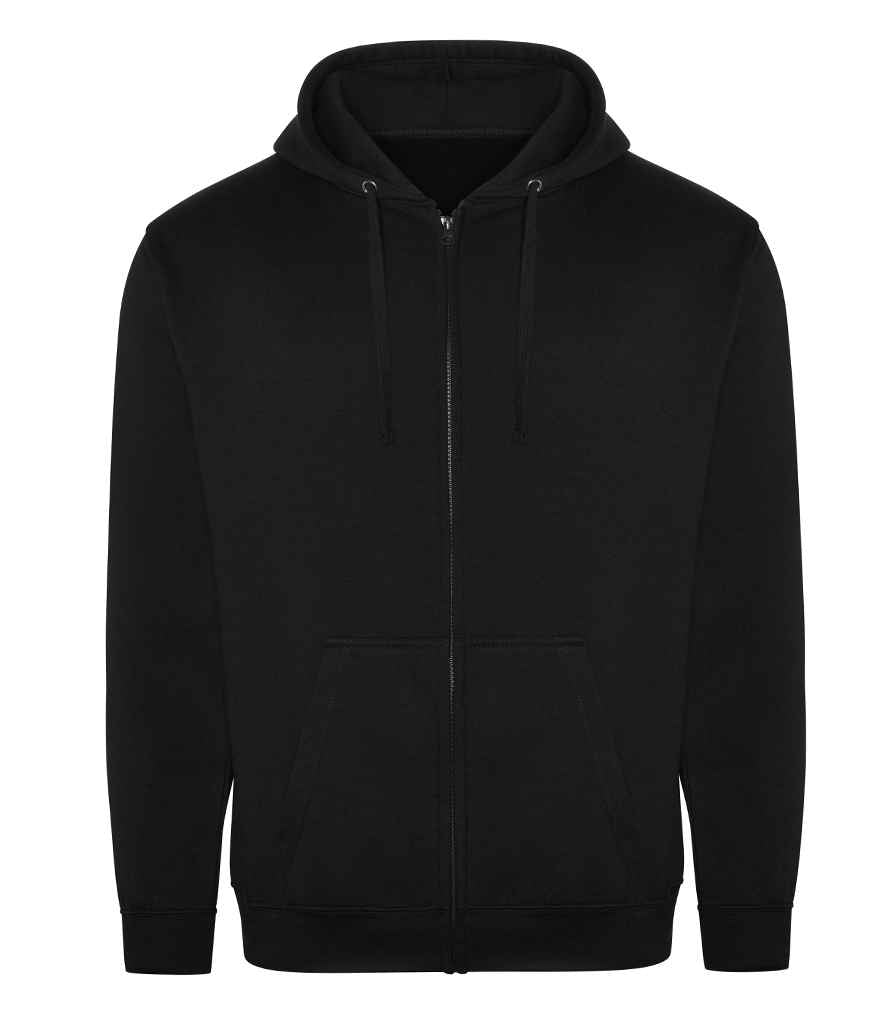 Pro RTX RX351 Black Front - Zip Hoodie Ready to be Embroidered and Printed by Custard Workwear - Cheap Personalised and Customised Workwear in Nottinghamshire, Derbyshire and Leicestershire