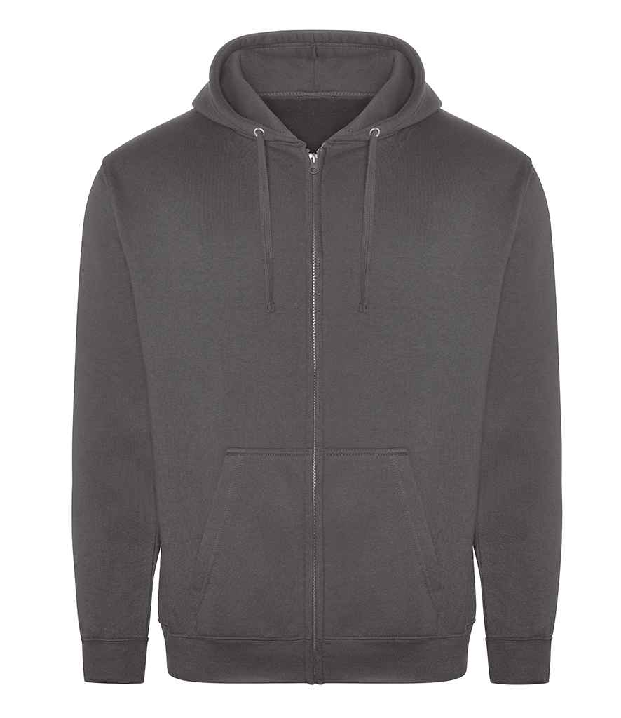 Pro RTX RX351 Charcoal Front - Zip Hoodie Ready to be Embroidered and Printed by Custard Workwear - Cheap Personalised and Customised Workwear in Nottinghamshire, Derbyshire and Leicestershire