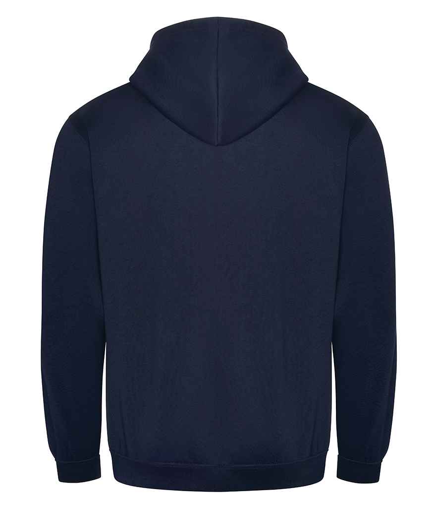 Pro RTX RX351 Navy Back - Zip Hoodie Ready to be Embroidered and Printed by Custard Workwear - Cheap Personalised and Customised Workwear in Nottinghamshire, Derbyshire and Leicestershire