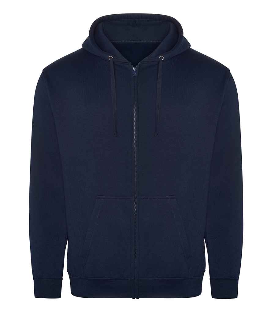 Pro RTX RX351 Navy Front - Zip Hoodie Ready to be Embroidered and Printed by Custard Workwear - Cheap Personalised and Customised Workwear in Nottinghamshire, Derbyshire and Leicestershire