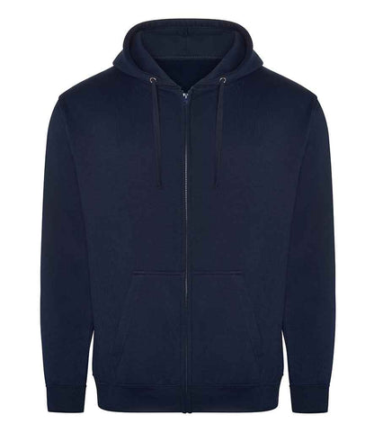 Pro RTX RX351 Navy Front - Zip Hoodie Ready to be Embroidered and Printed by Custard Workwear - Cheap Personalised and Customised Workwear in Nottinghamshire, Derbyshire and Leicestershire
