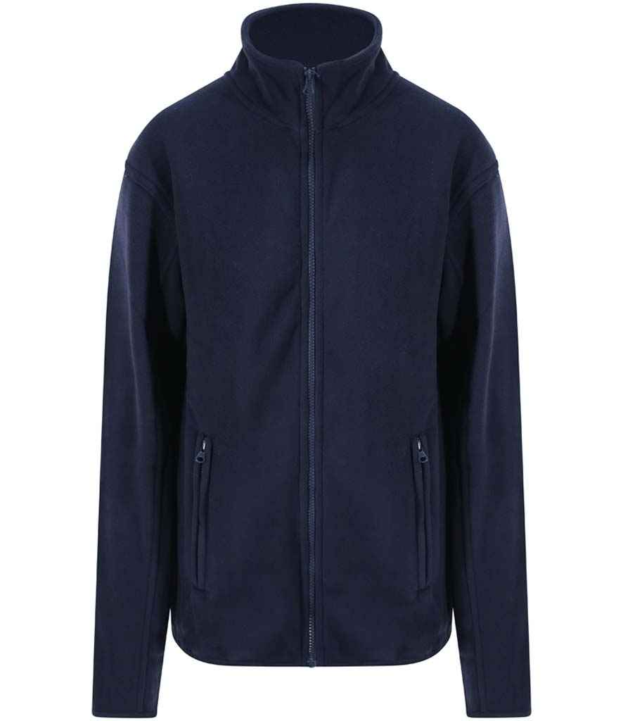 Pro RTX RX401 Navy Front - Micro Fleece Ready to be Embroidered by Custard Workwear - Cheap Personalised and Customised Workwear in Nottinghamshire, Derbyshire and Leicestershire