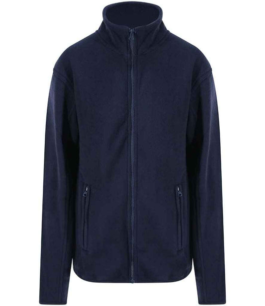 Pro RTX RX401 Navy Front - Micro Fleece Ready to be Embroidered by Custard Workwear - Cheap Personalised and Customised Workwear in Nottinghamshire, Derbyshire and Leicestershire