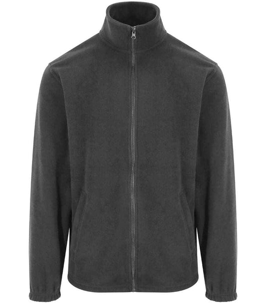 Pro RTX RX402 Charcoal Front - Fleece Ready to be Embroidered by Custard Workwear - Cheap Personalised and Customised Workwear in Nottinghamshire, Derbyshire and Leicestershire
