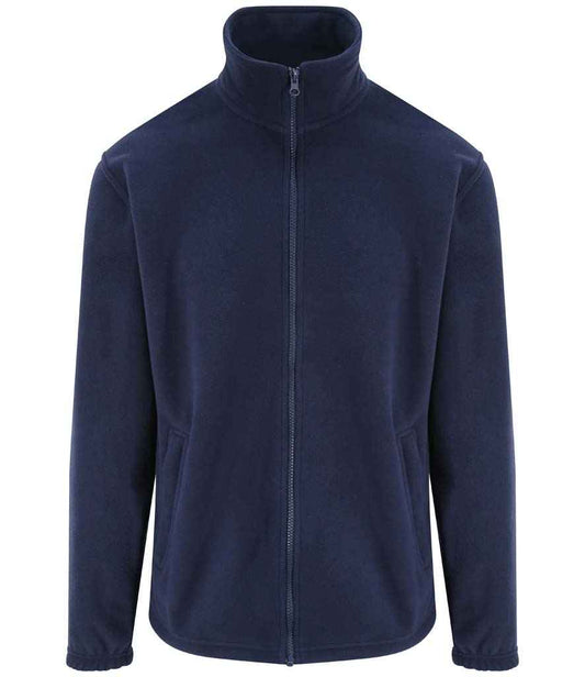 Pro RTX RX402 Navy Front - Fleece Ready to be Embroidered by Custard Workwear - Cheap Personalised and Customised Workwear in Nottinghamshire, Derbyshire and Leicestershire