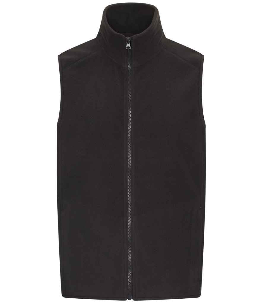 Pro RTX RX405 Charcoal Front - Fleece Bodywarmer Ready to be Embroidered by Custard Workwear - Cheap Personalised and Customised Workwear in Nottinghamshire, Derbyshire and Leicestershire