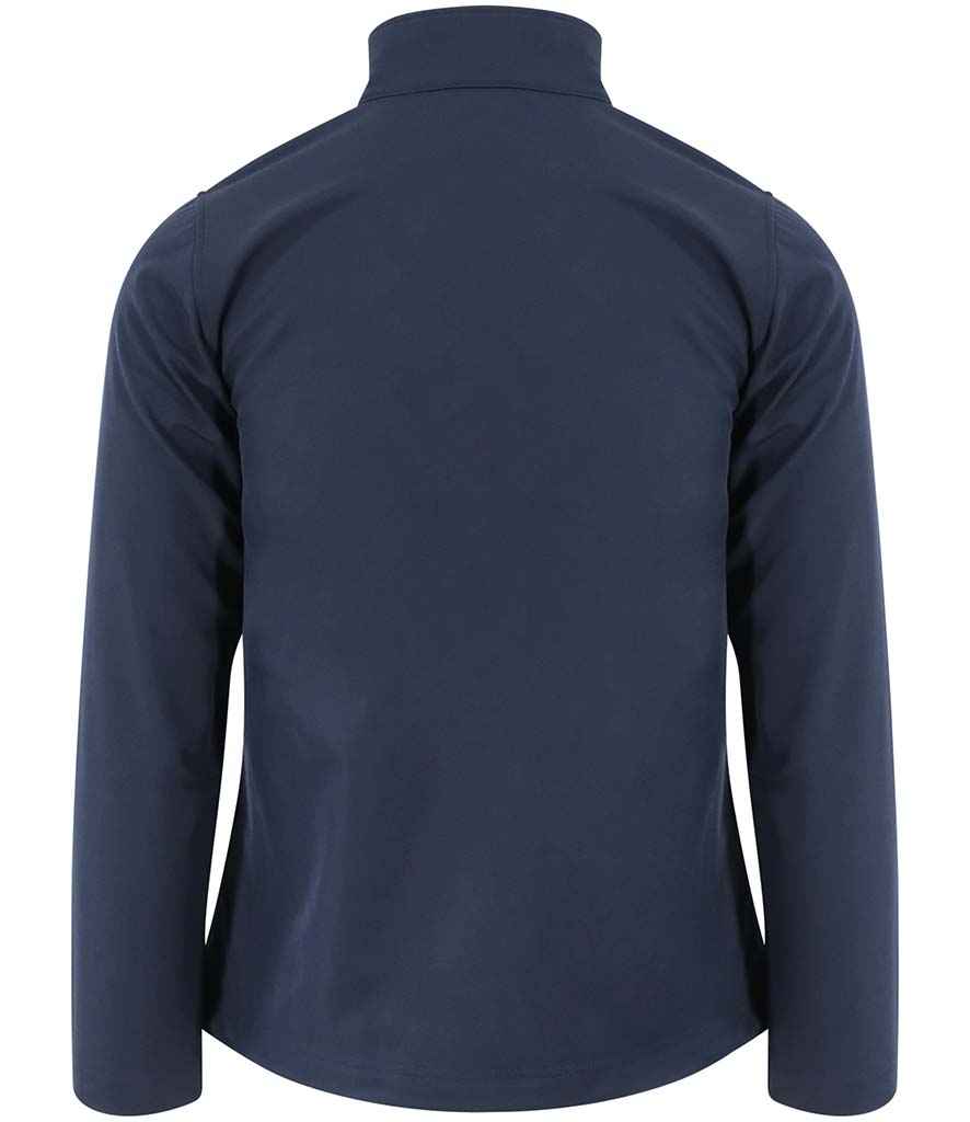 Pro RTX RX500F Navy Back - Ladies Soft Shell Jacket Ready to be Embroidered and Printed by Custard Workwear - Cheap Personalised and Customised Workwear in Nottinghamshire, Derbyshire and Leicestershire