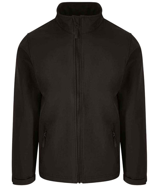 Pro RTX RX500 Black Front - Soft Shell Jacket Ready to be Embroidered and Printed by Custard Workwear - Cheap Personalised and Customised Workwear in Nottinghamshire, Derbyshire and Leicestershire