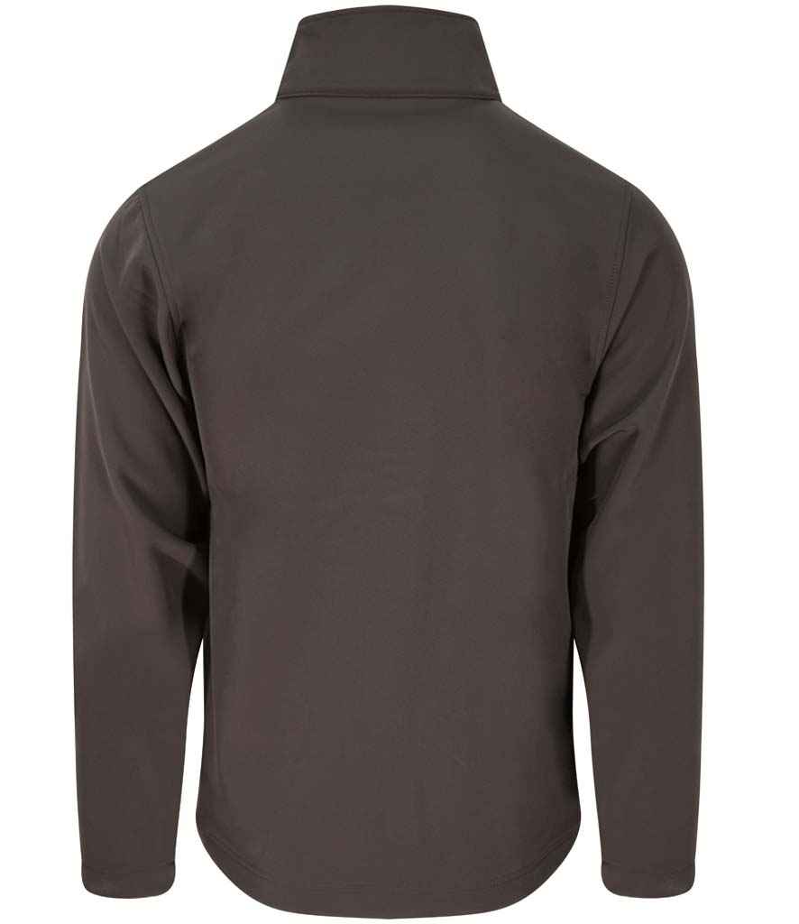 Pro RTX RX500 Charcoal Back - Soft Shell Jacket Ready to be Embroidered and Printed by Custard Workwear - Cheap Personalised and Customised Workwear in Nottinghamshire, Derbyshire and Leicestershire