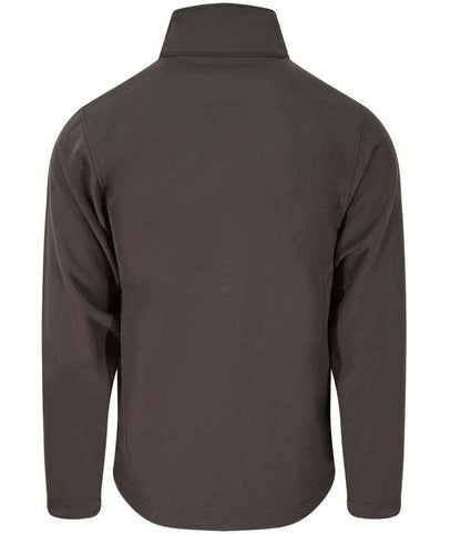 Pro RTX RX500 Charcoal Back - Soft Shell Jacket Ready to be Embroidered and Printed by Custard Workwear - Cheap Personalised and Customised Workwear in Nottinghamshire, Derbyshire and Leicestershire