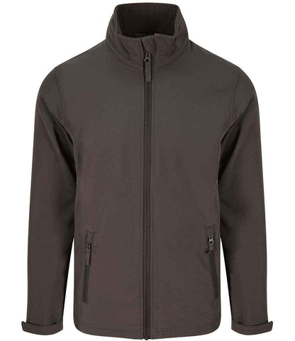 Pro RTX RX500 Charcoal Front - Soft Shell Jacket Ready to be Embroidered and Printed by Custard Workwear - Cheap Personalised and Customised Workwear in Nottinghamshire, Derbyshire and Leicestershire