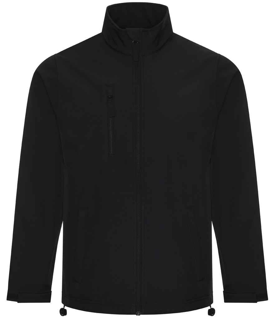 Pro RTX RX530 Black Front - Soft Shell Jacket Ready to be Embroidered and Printed by Custard Workwear - Cheap Personalised and Customised Workwear in Nottinghamshire, Derbyshire and Leicestershire