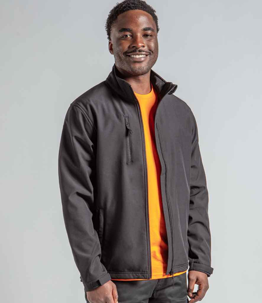 Pro RTX RX530 Black Model - Soft Shell Jacket Ready to be Embroidered and Printed by Custard Workwear - Cheap Personalised and Customised Workwear in Nottinghamshire, Derbyshire and Leicestershire