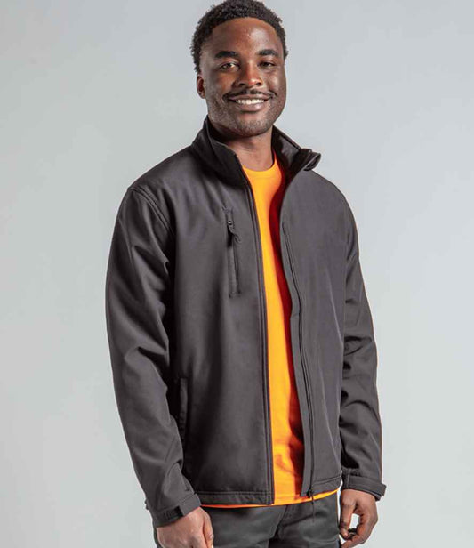 Pro RTX RX530 Black Model - Soft Shell Jacket Ready to be Embroidered and Printed by Custard Workwear - Cheap Personalised and Customised Workwear in Nottinghamshire, Derbyshire and Leicestershire