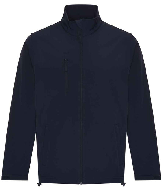 Pro RTX RX530 Navy Front - Soft Shell Jacket Ready to be Embroidered and Printed by Custard Workwear - Cheap Personalised and Customised Workwear in Nottinghamshire, Derbyshire and Leicestershire