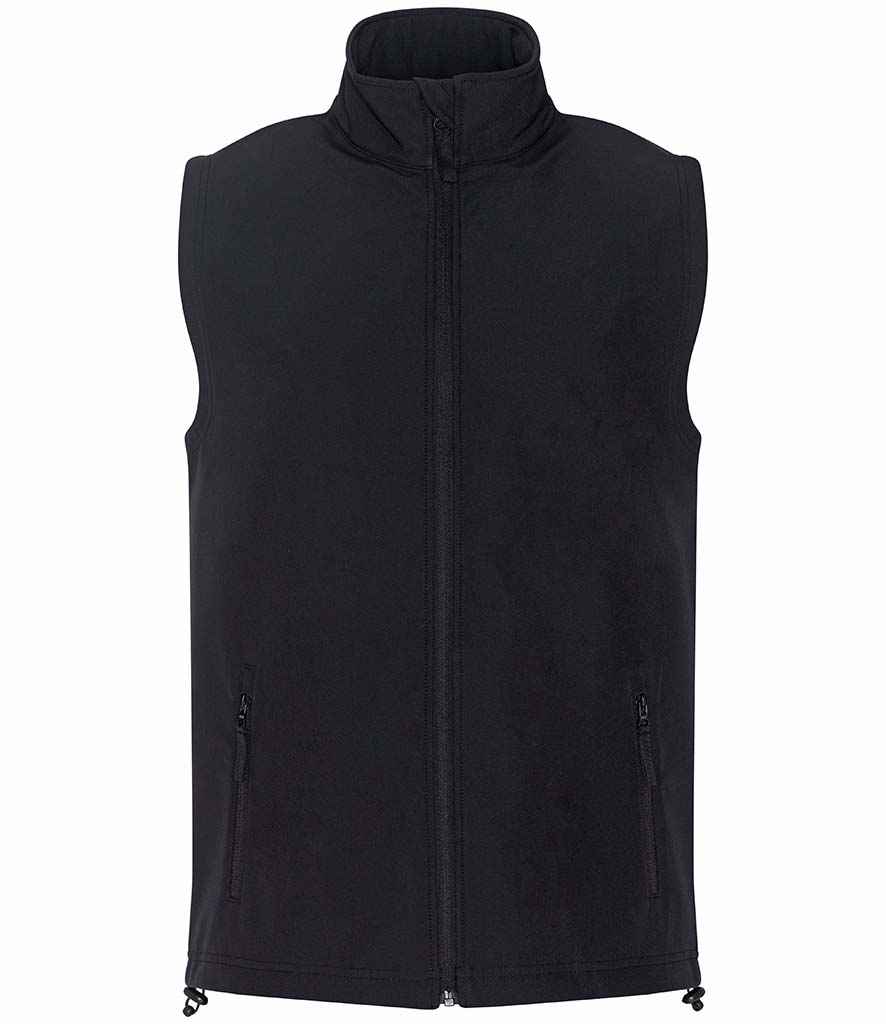 Pro RTX RX550 Black Front - Soft Shell Bodywarmer Ready to be Embroidered and Printed by Custard Workwear - Cheap Personalised and Customised Workwear in Nottinghamshire, Derbyshire and Leicestershire
