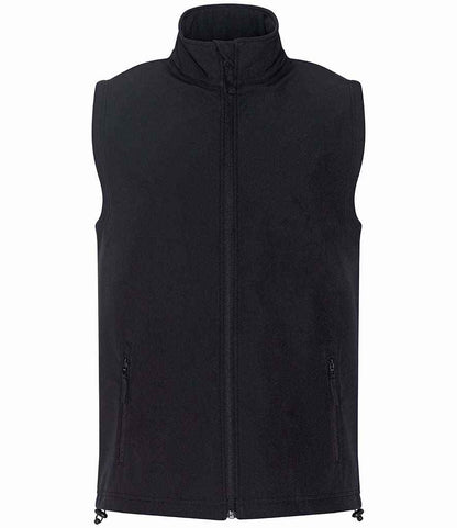 Pro RTX RX550 Black Front - Soft Shell Bodywarmer Ready to be Embroidered and Printed by Custard Workwear - Cheap Personalised and Customised Workwear in Nottinghamshire, Derbyshire and Leicestershire