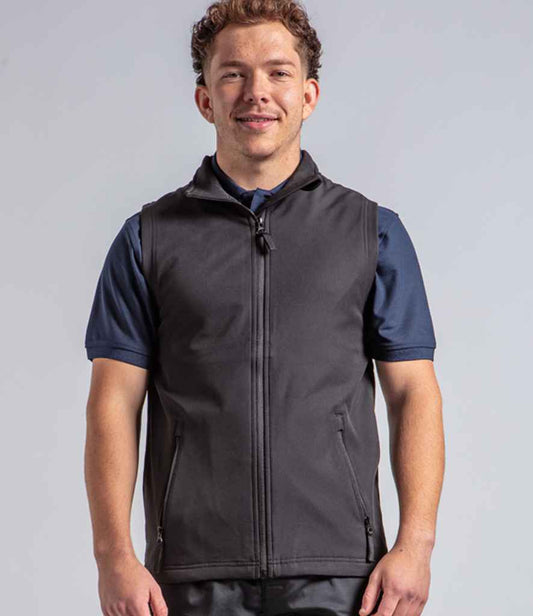 Pro RTX RX550 Black Model - Soft Shell Bodywarmer Ready to be Embroidered and Printed by Custard Workwear - Cheap Personalised and Customised Workwear in Nottinghamshire, Derbyshire and Leicestershire
