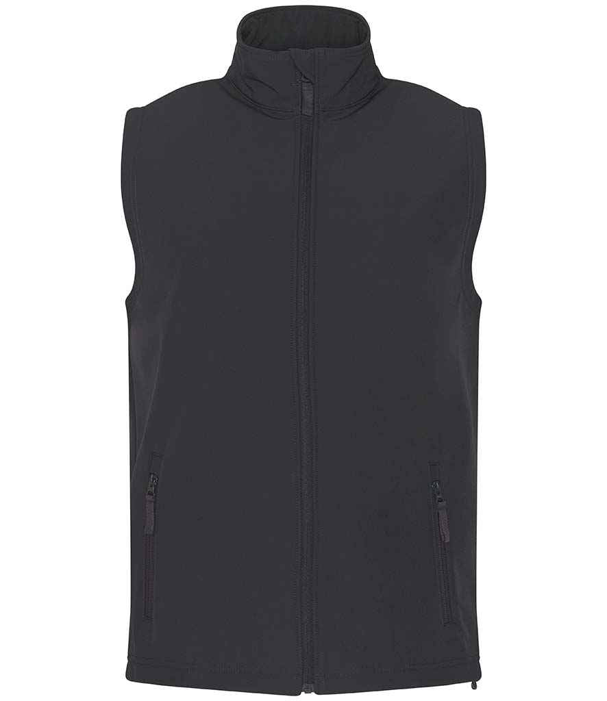 Pro RTX RX550 Charcoal Front - Soft Shell Bodywarmer Ready to be Embroidered and Printed by Custard Workwear - Cheap Personalised and Customised Workwear in Nottinghamshire, Derbyshire and Leicestershire